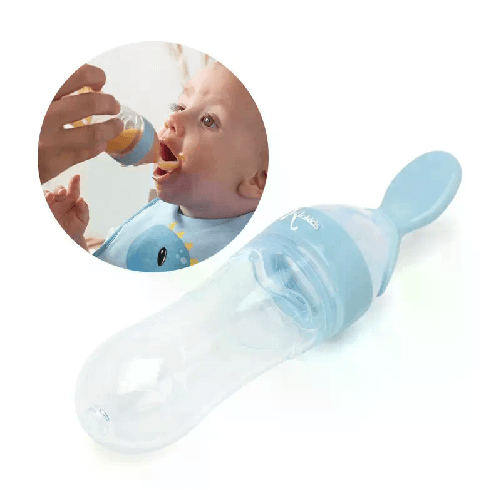 Biberon in silicone cucchiaio Contenitore per neonati bambini di alimentazione