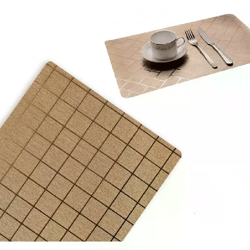 Set 12 Tovagliette americane plastica antimacchia impermeabile colazione 30x45cm