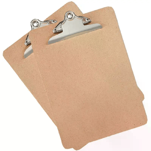 Cartella portablocco A4 2pz con molla clip in metallo in legno meeting scuola