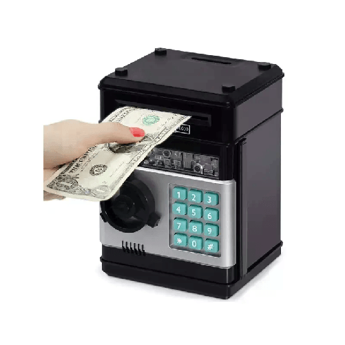 Salvadanaio Elettronico Cassaforte Atm Per Bambini Contanti Monete a batteria