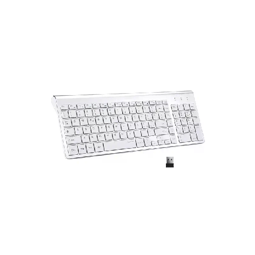 Tastiera wifi wireless pc 2.4ghz keyboard computer no fili tastierino numerico
