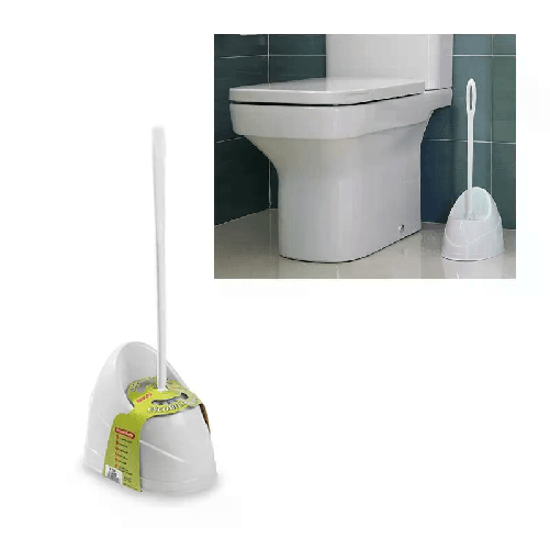 Porta Scopino da Bagno Scopini Spazzolone Pulizia del Vaso WC Spazzolone Bianco