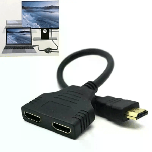 Cavo HDMI maschio a 2 femmina 1080p sdoppiatore adattatore Convertitore Full HD