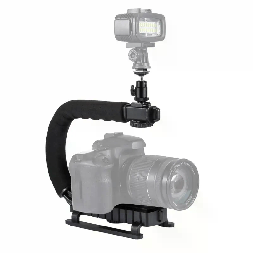 Stabilizzatore staffa U per fotocamera e videocamera supporto portatile maniglia