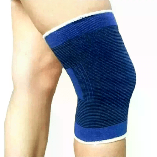 Coppia fascia elastica supporto per ginocchio anallergico e lavabile unisex