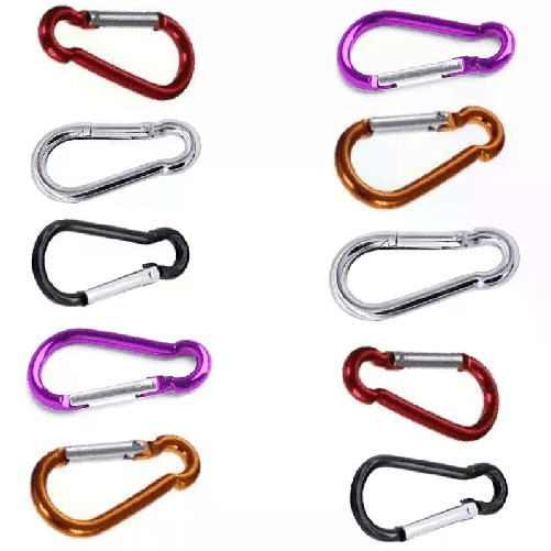 10 Moschettone a pera fibbia portachiavi molla scatto Clip Arrampicata Sicurezza