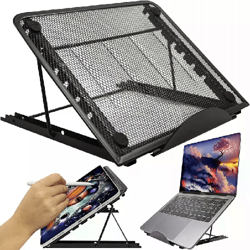 Supporto PC portatile notebook regolabile stand in metallo per tablet computer