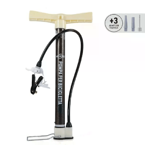 Pompa aria colonna verticale gonfia gomme ruote adattatore bici mountain bike
