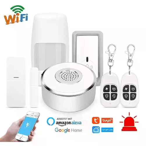Antifurto allarme casa GSM wireless senza fili fino kit fino a 5 sensori