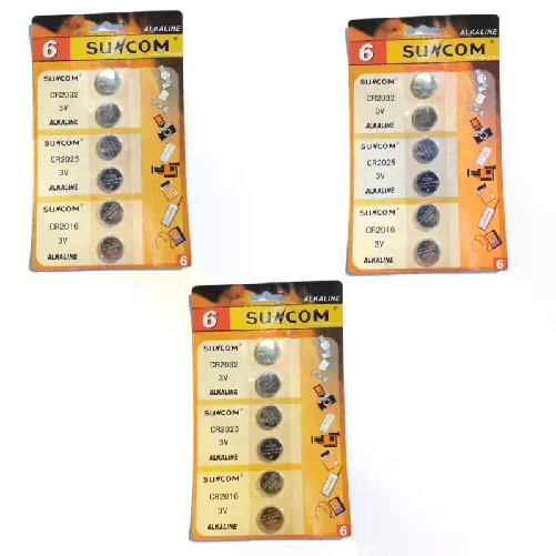 3 pacchetti 18 batterie CR2032 telecomando lunga durata pile bottone pila 3V