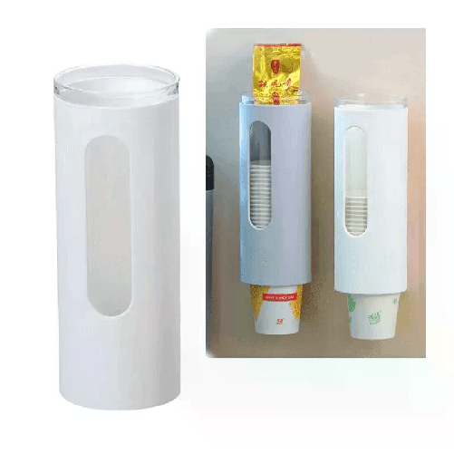 DISPENSER COLONNA PORTA DISTRIBUTORE BICCHIERI CARTA PLASTICA MURO ACQUA CAFFE