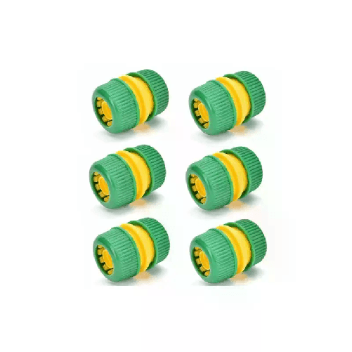 6x RACCORDO RIPARATORE UNIVERSALE TUBO GOMMA ACQUA PLASTICA GIUNTO GIARDINO