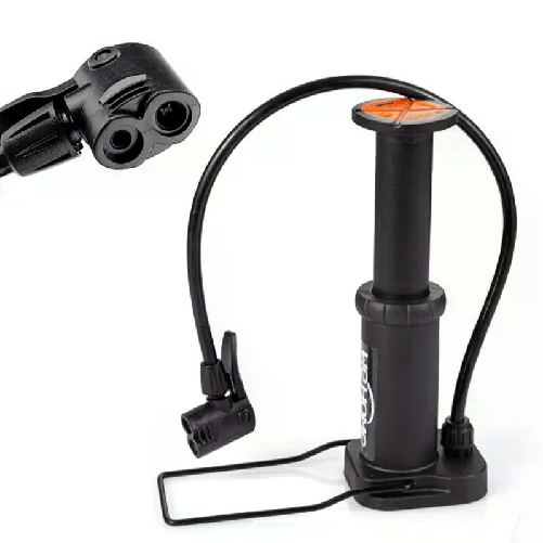 Mini Pompa a pedale per gonfiaggio bicicletta pallone pneumatici anello da nuoto