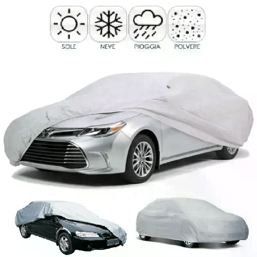 Telo copriauto impermeabile copertura copri auto anti pioggia sole UV da S a XXL