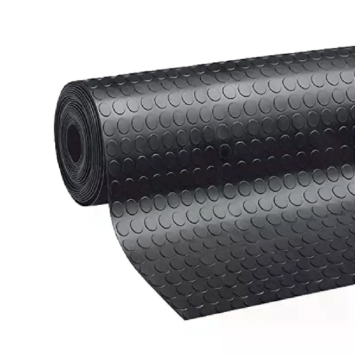 Tappeto gomma antiscivolo copri pavimento bollo bullonato 1,2x10 m No pvc