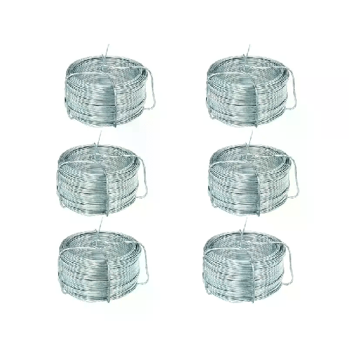 6 rotoli di Filo di ferro zincato Fai da te per legature Dm. 0.7 MT 30 Matassa