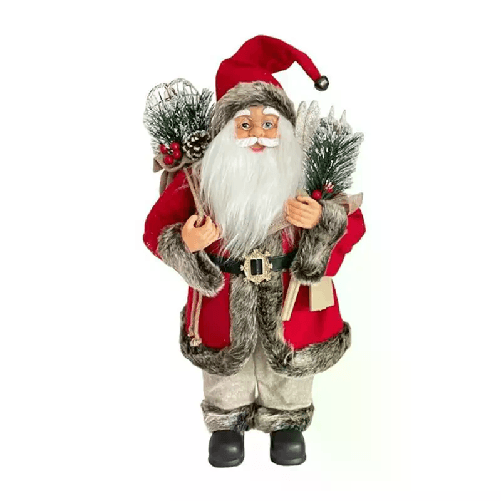 Babbo Natale 40cm Addobbo decorativo Decorazione Festa Natalizia standing