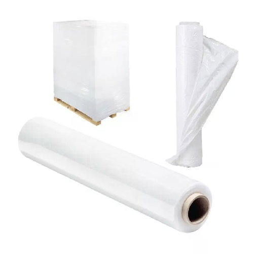 2x Bobina Film estensibile manuale bianco pellicola fascia pallet imballaggio
