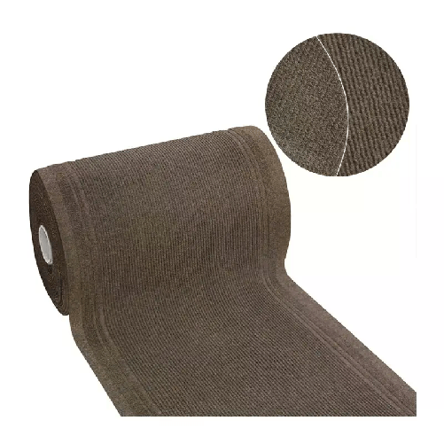 Tappeto passatoia antiscivolo da interno corridoio corsia 67cm x 25m marrone