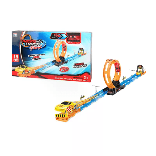 Maxi Pista Giocattolo Giro della Morte Pista componibile Macchinine pper bambini