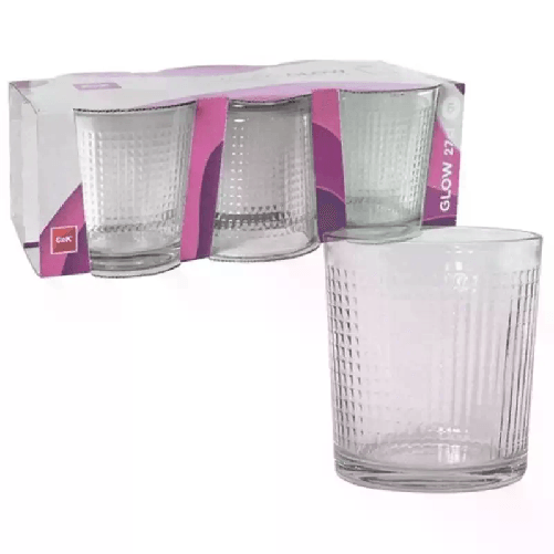 SET 6 BICCHIERI IN VETRO DA ACQUA VINO BIBITA 27 CL CASA RISTORANTE BAR PUB