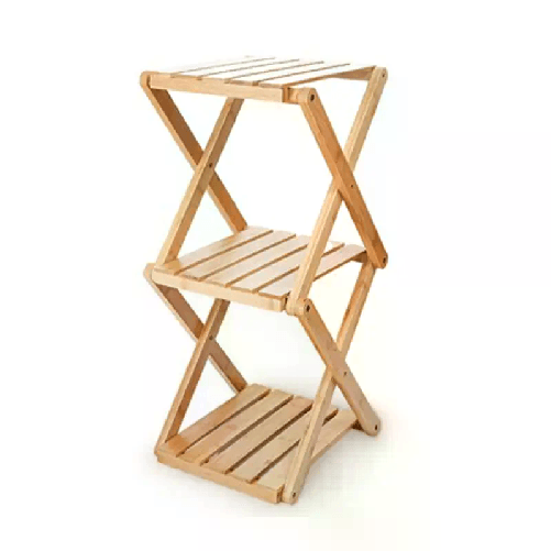 Scaffale in legno di bamboo a 3 ripiani dispensa mensole libreria bagno espositore
