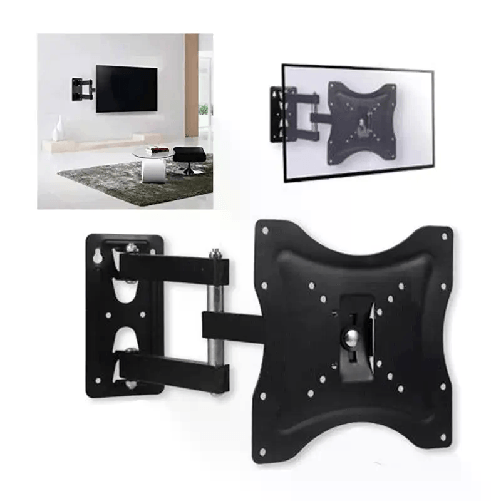 STAFFA PORTA TV TELEVISORE BRACCIO PARETE MONITOR DA 14" A 40" POLLICI MURO 35kg