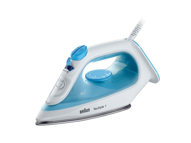 Braun TexStyle 1 Ferro da Stiro a Secco e a Vapore Ceramica 2000W Blu-Bianco