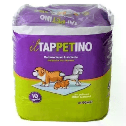 10x Tappetini igienici assorbenti cani gatti traverse animali domestici 60x60 cm