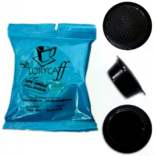 100 cialde capsule Caffè Lorycaff DECAFFEINATO compatibili Lavazza a Modo Mio