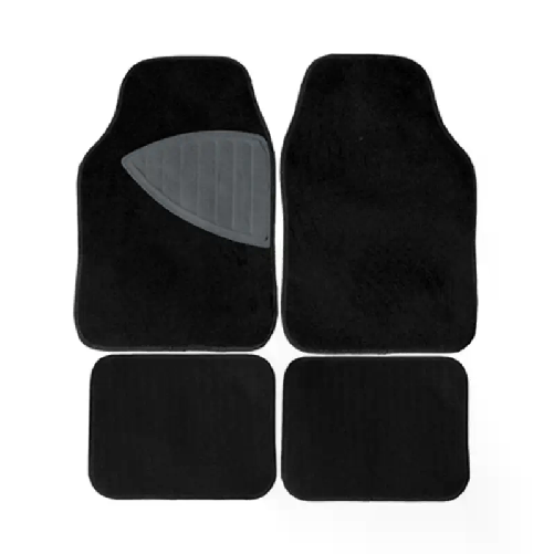 Set 4 Tappetini auto anteriore posteriori universali moquette battitacco tappeti