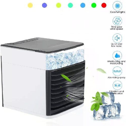 Enrico coveri Mini Condizionatore Portatile 3 in 1 con Luce a LED air cooler