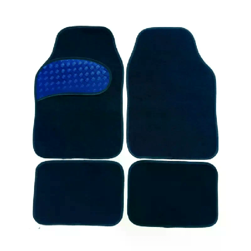 Set 4 Tappetini per auto anteriore e posteriori universali moquette tappeti