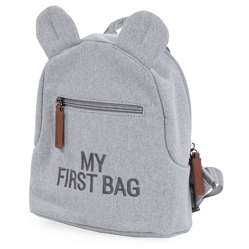 Zainetto My First Bag in Tela Grigio