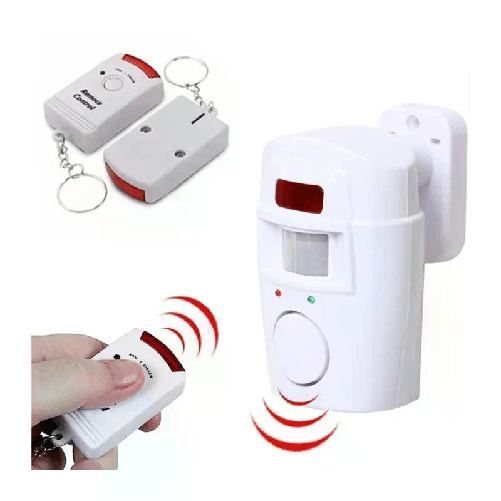 Kit allarme antifurto casa ufficio box sirena 105 DB wireless con 2 telecomandi