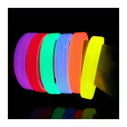 5pz braccialetti maxi Luminosi bracciali fluo discoteca Fluorescenti Starlight