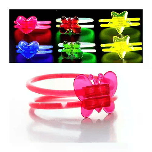 5pz braccialetti Luminosi Accessori bracciali doppi Fluorescenti Starlight DJ
