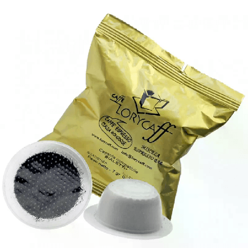 50 Capsule compatibili Bialetti Caffè Lorycaff miscela Espresso Bar Classico