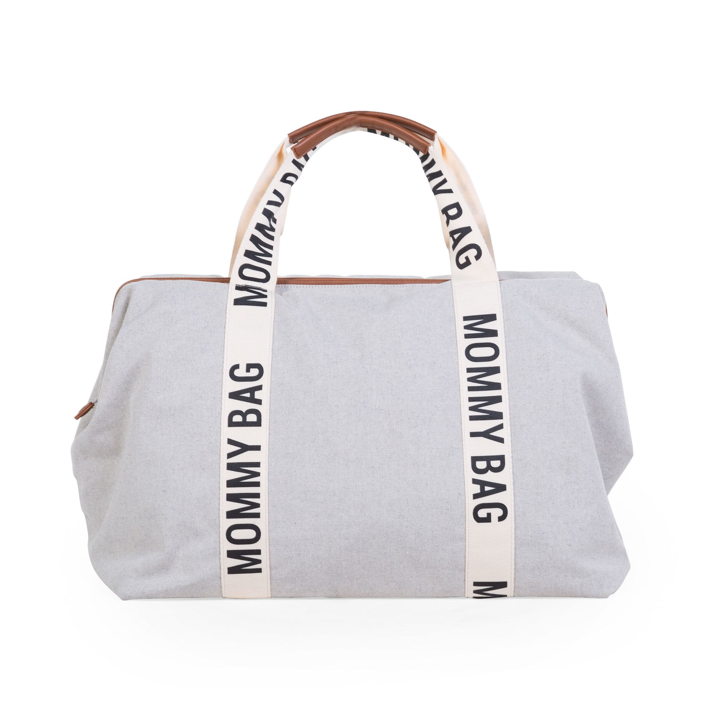 Childhome Borsa Mommy Bag - BIANCO 55X 30X40 Include Materassino per il Cambio Childhome Mommy Bag Borsa tote Bianco Cotone, Ecopelle, Nylon, Polieste