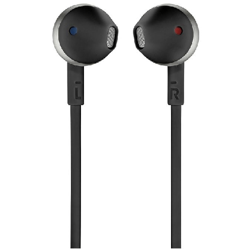 Jbl JBLT205BLK Auricolari con Microfono Cavo Piatto Anti Groviglio Nero JBL Tune 205 Auricolare Cablato In-ear Musica e Chiamate Nero