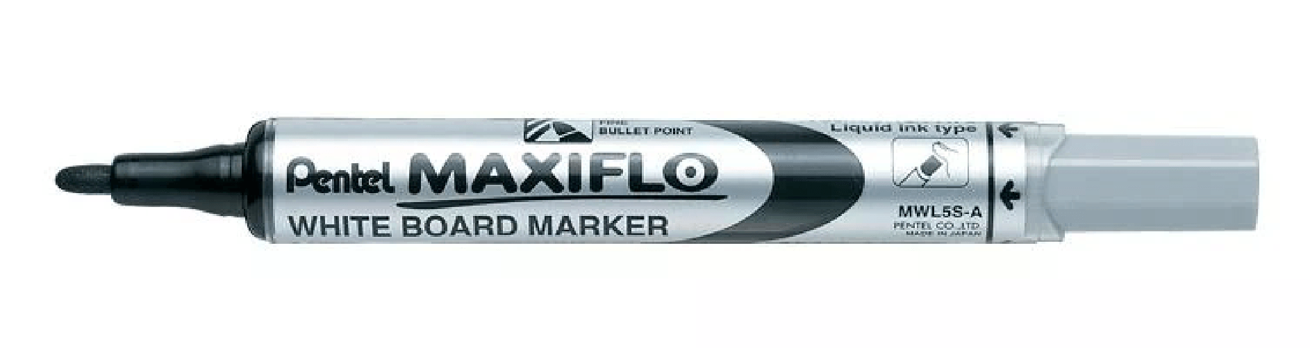 PENTEL Marcatore per lavagne punta conica 4mm nero MaxiFlo Pentel Pentel Maxiflo evidenziatore 12 pz Tipo di punta Nero