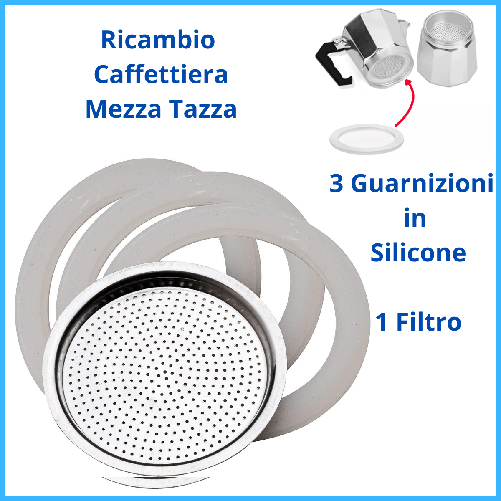Guarnizione macchina caffe mezza tazza ricambi guarnizione in silicone filtro caffè ricambio guarnizioni