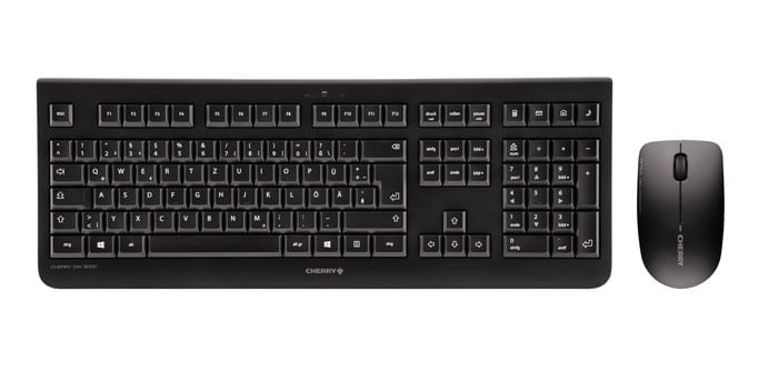 CHERRY DW 3000 tastiera Mouse incluso Universale RF Wireless AZERTY Francese Nero