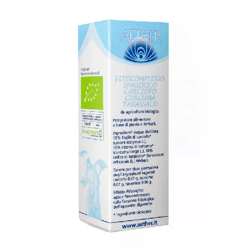Carciofo Curcuma Tarassaco integratore alimentare a base di piante e derivati 50 ml - aether