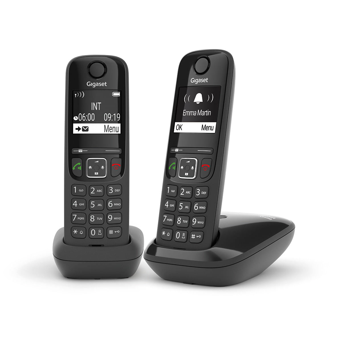 Gigaset AS690 DUO Telefono analogico/DECT Identificatore di chiamata Nero Gigaset cordless duo AS690 | Nero