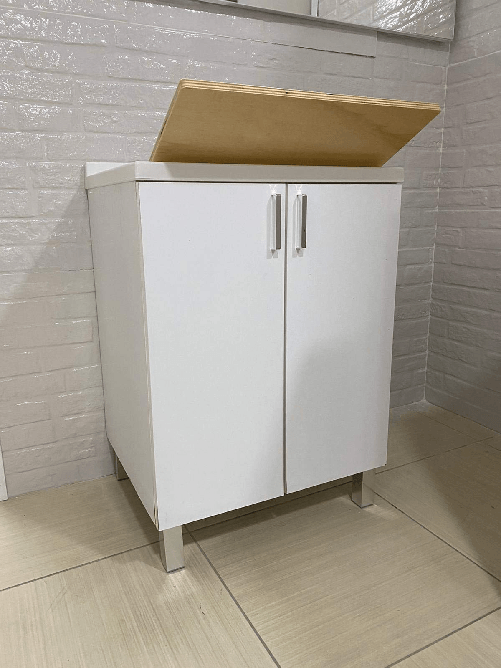 Mobile Lavatoio in Metacrilato Bianco - 60x84x50 cm
