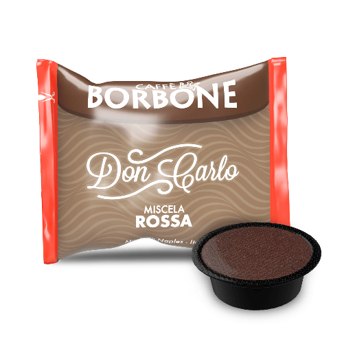 CAFFÈ BORBONE DON CARLO - MISCELA ROSSA - Box 50 CAPSULE COMPATIBILI A MODO MIO da 7.2g Caffè Borbone Don Carlo Miscela Rossa