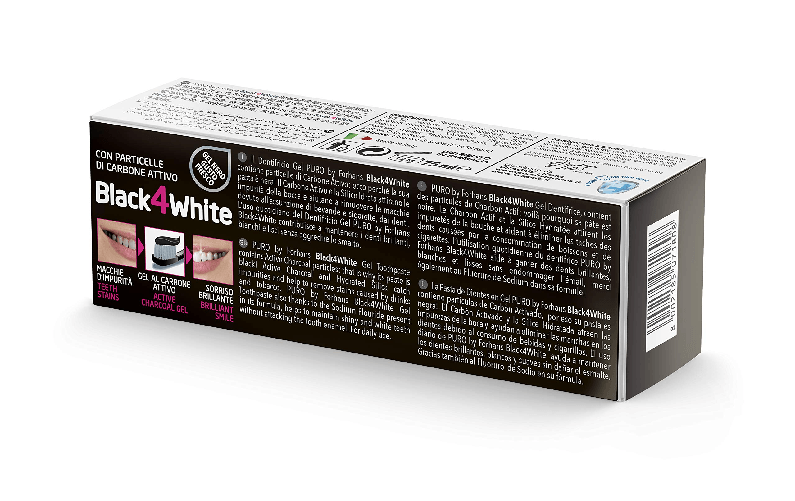 Forhans Black4White Dentifricio Gel 75mL