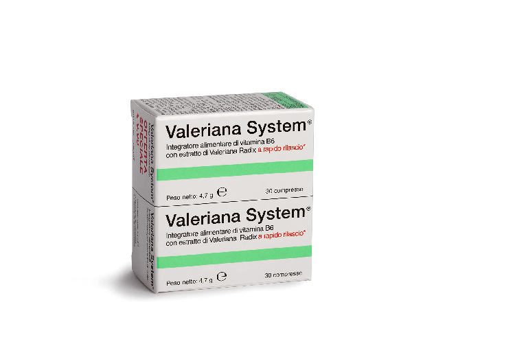 valeriana system - integratore di vitamina b6 con estratto di valeriana standardizzato, utile per colmare le