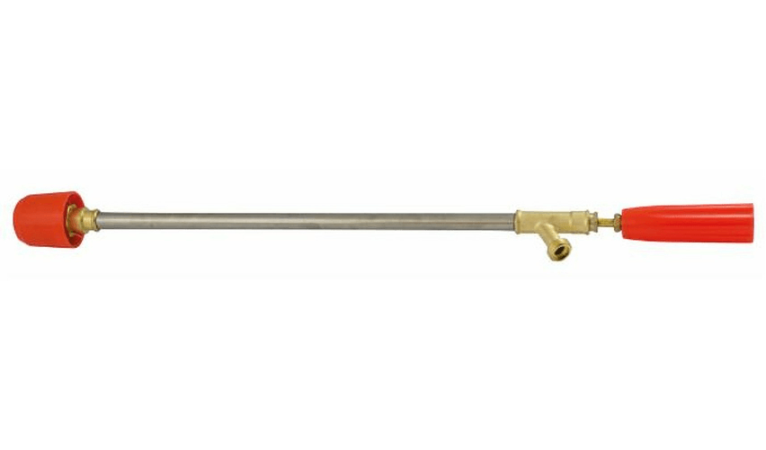 Lance a manopola da 300mm con corpo in ottone e canna in acciaio inox